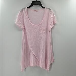 Fresh Produce Women's Scoop neck tunic top - Light Pink - XS
